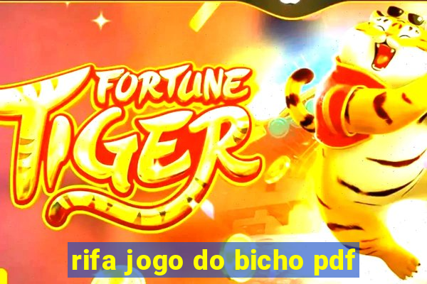 rifa jogo do bicho pdf